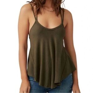 Free People Olive Green Camisole